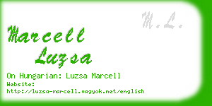 marcell luzsa business card